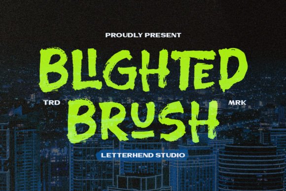Blighted Brush: The Hand-Drawn Font for Bold Headlines
