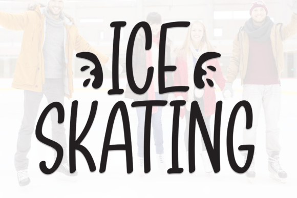 Ice Skating: A Sweet Handwritten Font for Creative Projects