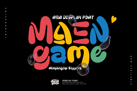 Maengame: Bringing Fun and Power to Your Designs with a Bold Display Font