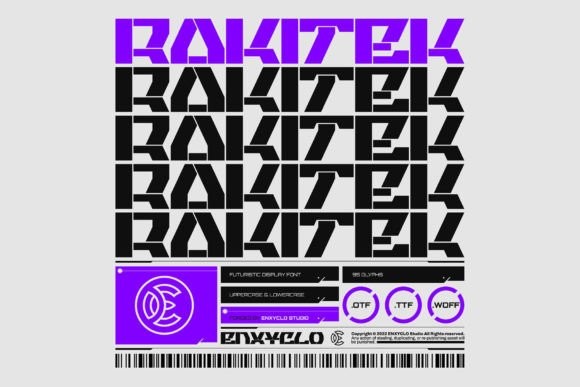Rakitek: The Neo-Futuristic Font Redefining Industrial Design