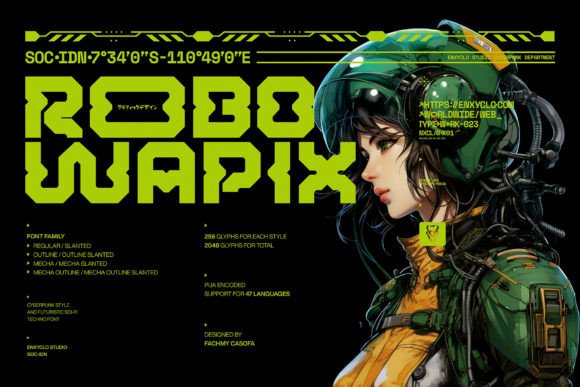 Robowapix: A Versatile Cyberpunk Typeface for Modern Design Projects