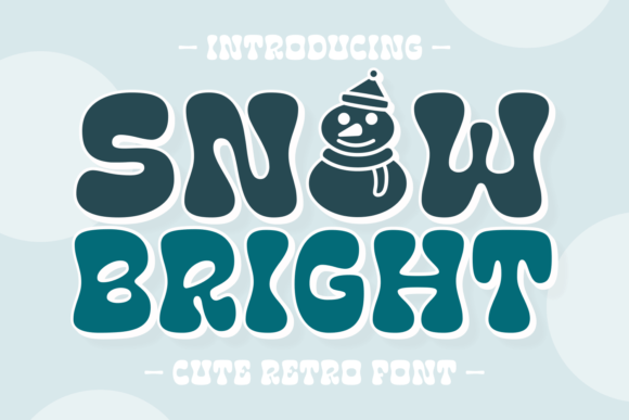 Snow Bright: A Retro Winter Font for Festive Designs