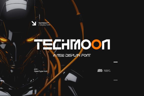 Techmoon: A Futuristic Font for Sci-Fi Design