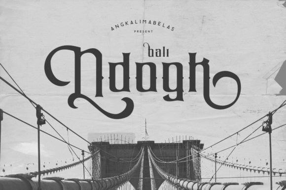 Unlocking Visual Personality with the Ndogk Display Font
