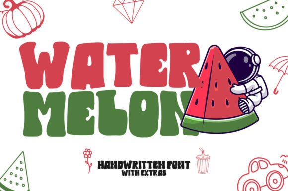 Water Melon: A Playful Display Font for Creative Projects